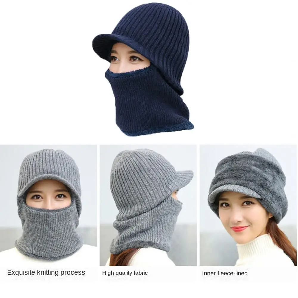 Cappello caldo invernale alla moda da equitazione all'aperto Berretto con collo ispessito Berretto di protezione per le orecchie antivento a prova di freddo