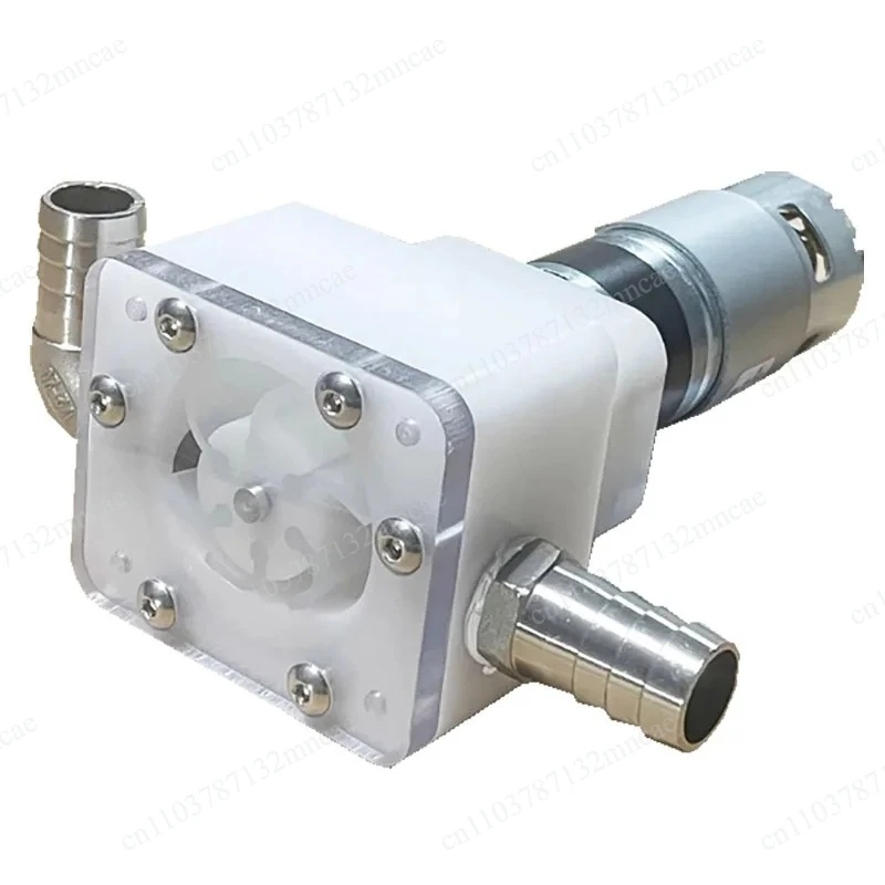 12V 2L/Min Honey Gear Pump Filling Machine Water low viscosity liquid particles 2mm Butter Peanut Flexible pump