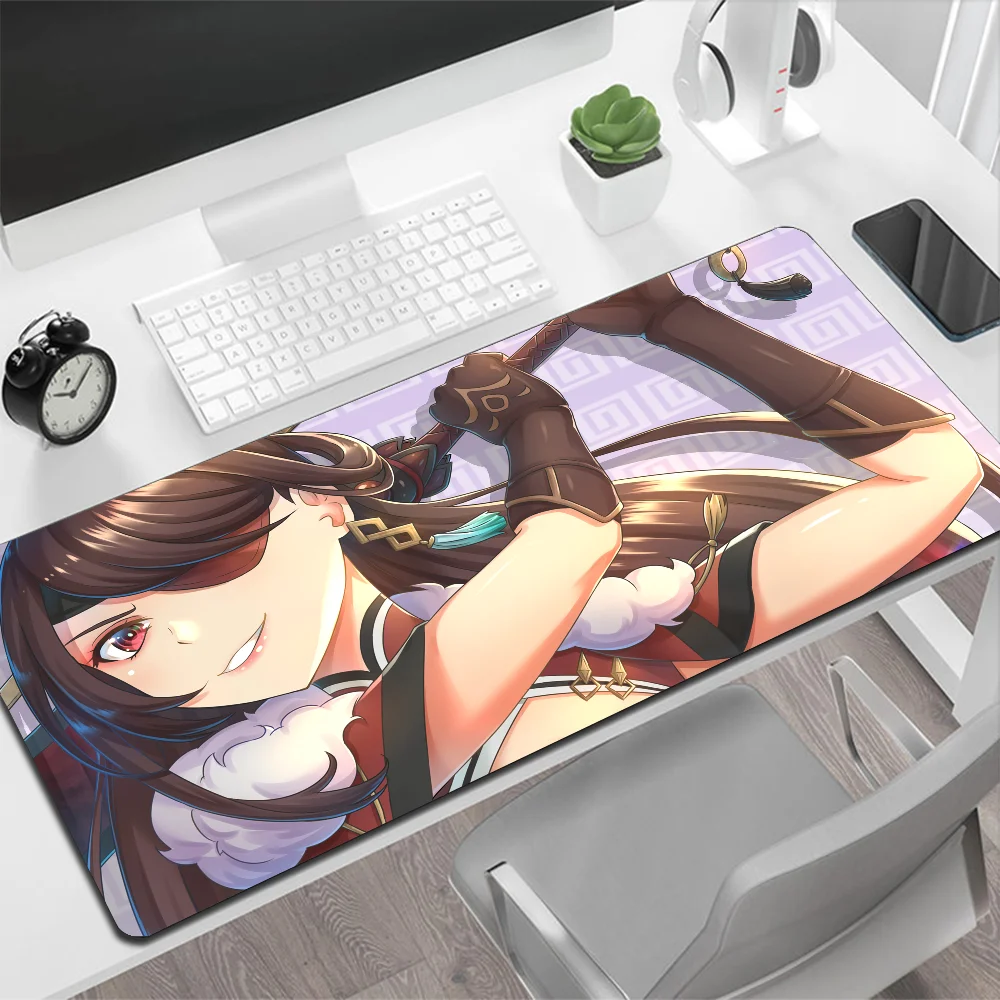 Genshin Impact Beidou Grande Mouse Pad de Jogo, PC Gamer Computer Mouse Mat, Big Mousepad, Mesa de Teclado XXL