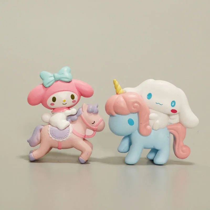 Sanrio Melody Cinnamoroll figura de acción, salida de aire del coche, fragancia, adorno de aromaterapia, accesorios de decoración coleccionables, muñeca