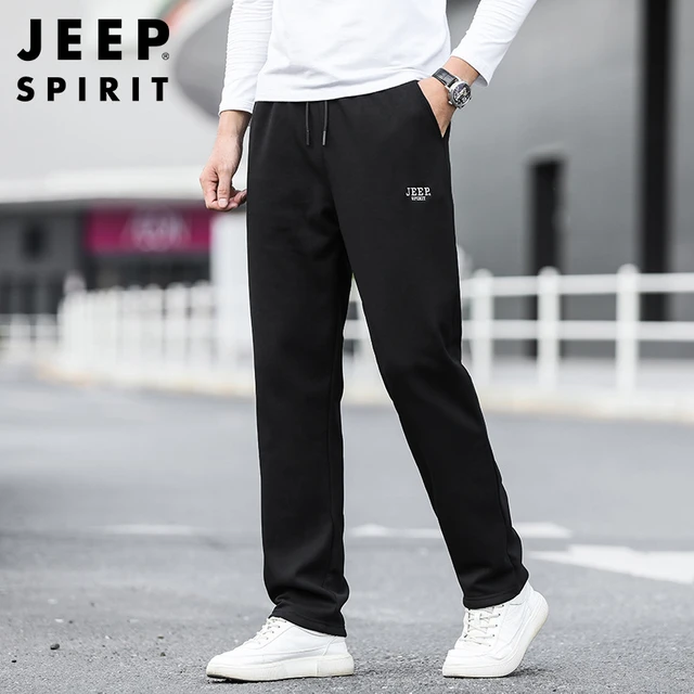 JEEP SPIRIT Men Casual Sports Pants New Loose Straight Sweatpants Fitness Jogging Sportswear Baggy Cotton Drawstring Trousers AliExpress 200000343