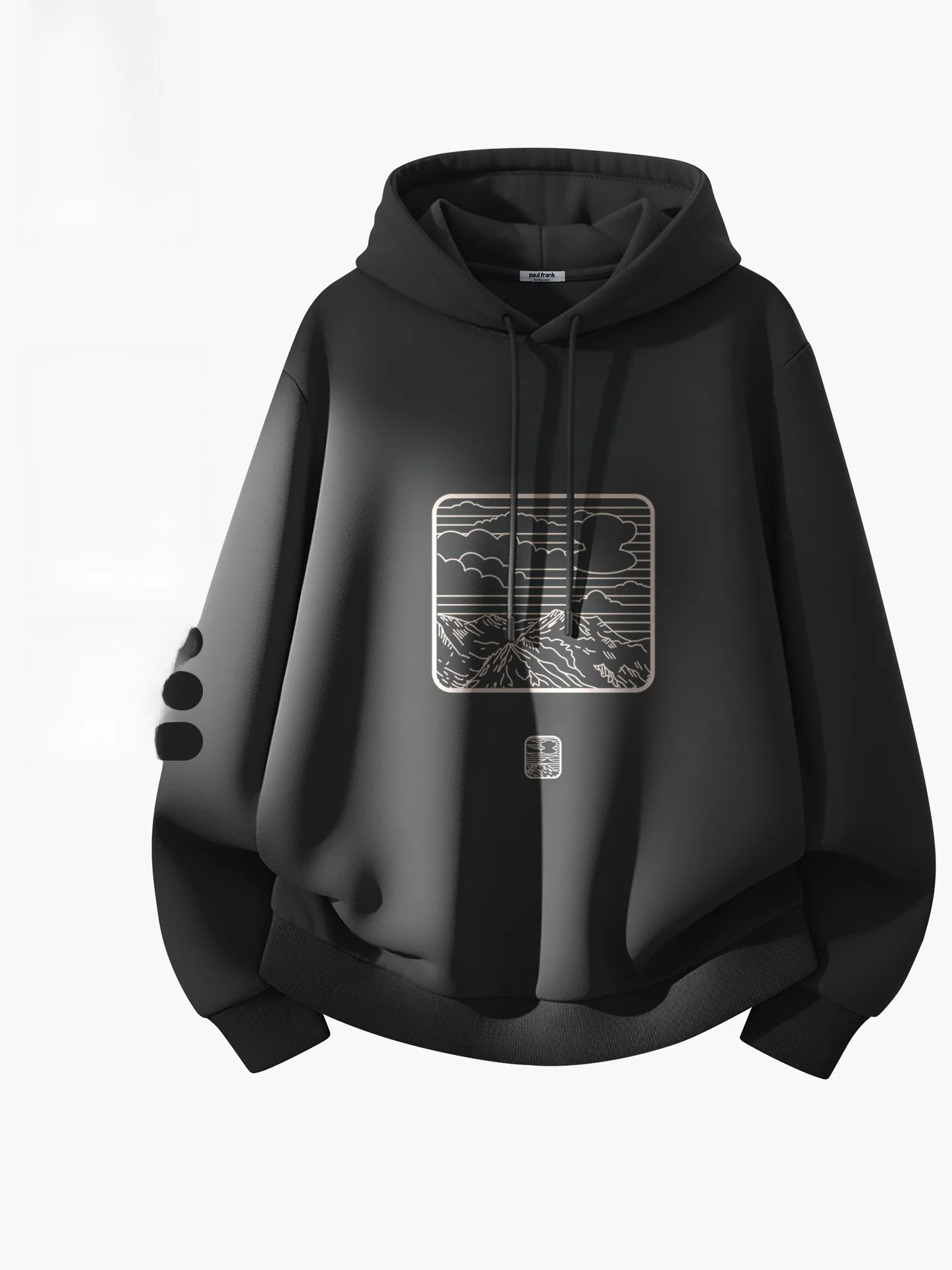 

Мужская утепленная толстовка с капюшоном на флисовой подкладке, красная, для 2026 года по китайскому календарю, с удлиненными рукавами.