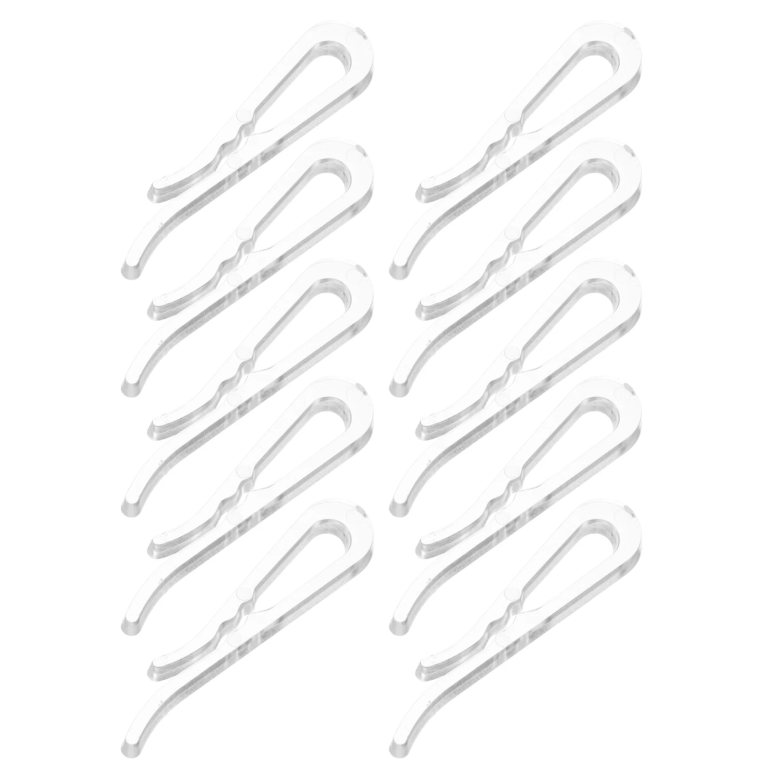 

100Pcs Clear Plastic Sock Clips Multipurpose Clothespins Toothed Clips for Shirts Gloves Socks Clothes Plastic Sock Clip