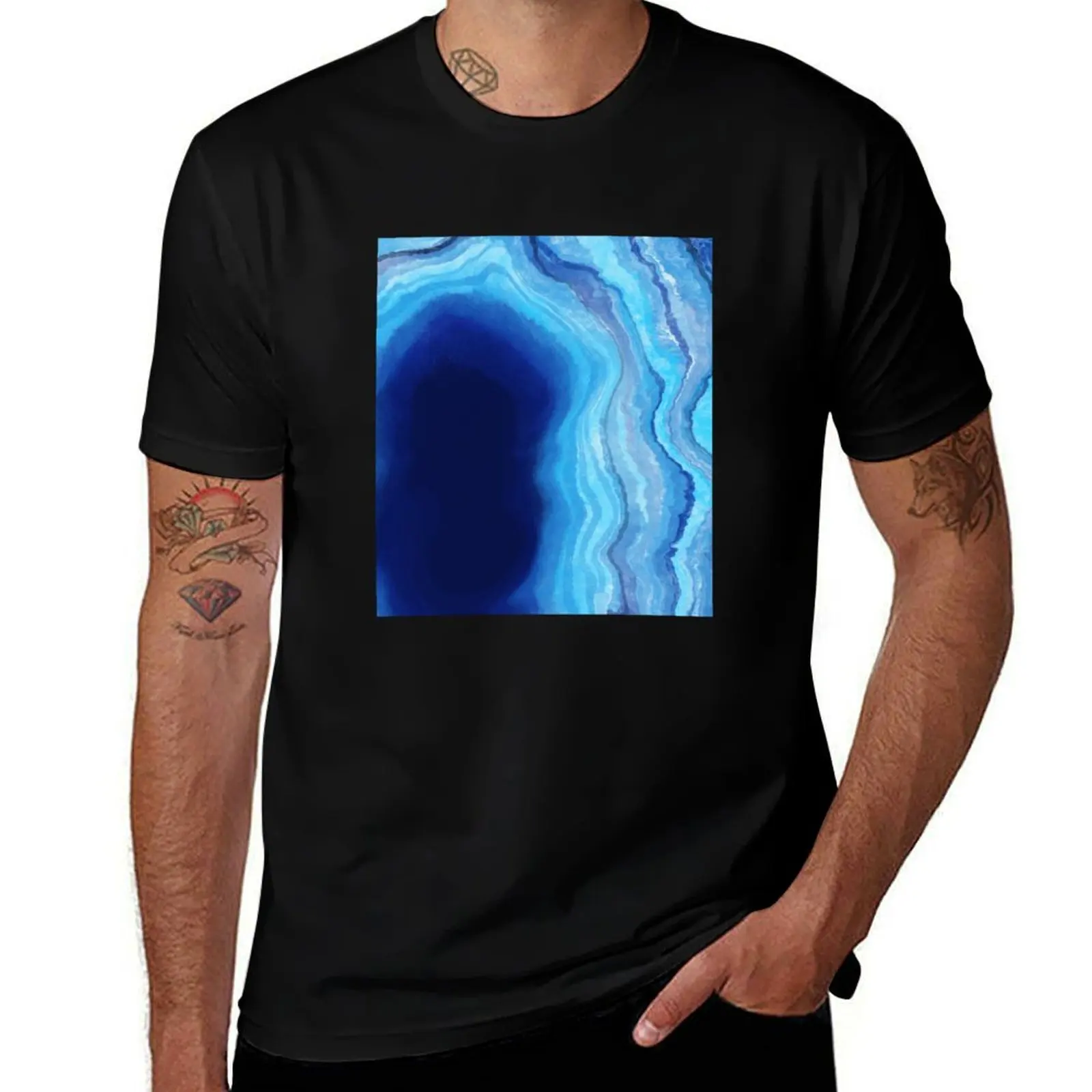 Cute Digital Art Print T-Shirt Classic Print Short Sleeve Shirt T-Shirt