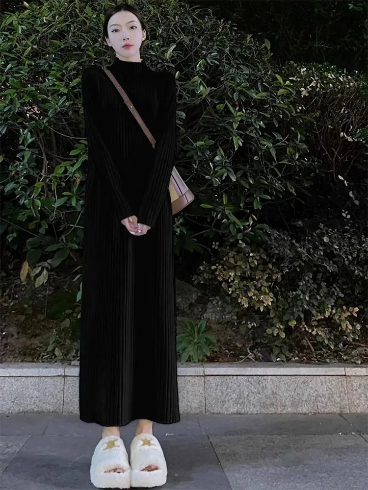 Knielange Pullover, Y2K-Pullover, Pullover für Damen, Zopfmuster, lockere Passform, Büro, Matrosenstil, Damen, minimalistisch, thermisch, heiß, dehnbar