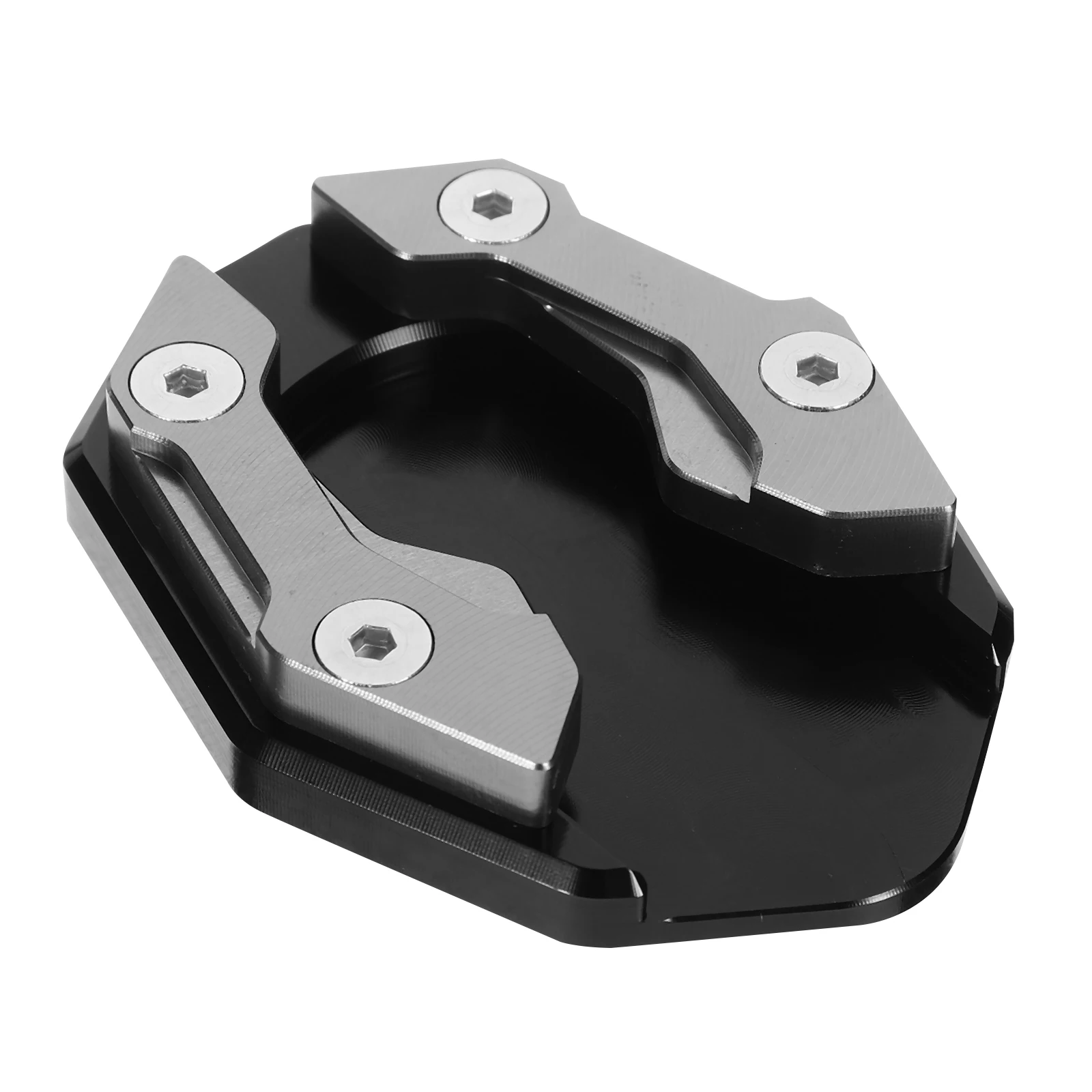 

Aluminum Alloy Motorcycle Side Stand Plate Non-Slip Kickstand Pad Extension Motorbike Foot Support Enlarger Weather Resistant