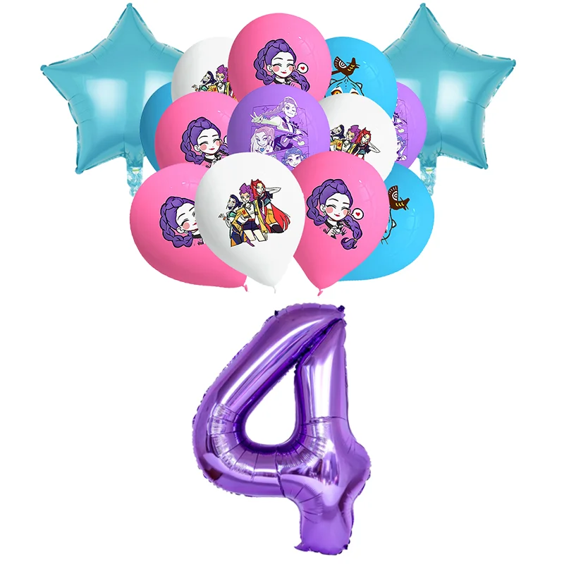 Gelukkige Verjaardag Feestdecoratie Karakter Anime Servies Bord Beker Ballon Set Banner Achtergrond Cadeautas Sleutelhanger Feestartikelen