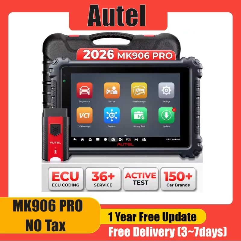 2026 Autel MaxiCOM MK906PRO MK906 Pro Diagnose-Scanner ECU-Codierung Diagnosewerkzeuge OBD2-Scanner Aktualisiertes MK906BT MS906 – Detail 1