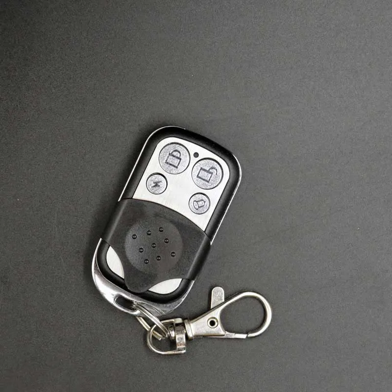 Control remoto inalámbrico de 433MHz, dispositivo controlador de botón de desarmado de brazo de 4 teclas, Compatible con nuestro sistema de alarma de seguridad antirrobo para el hogar