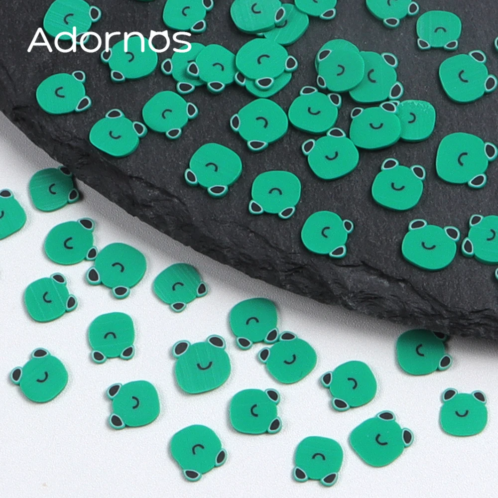 10g Frösche Ton scheiben für Schleim füller Silikon form füller DIY Charms Epoxidharz liefert grüne Farbe Frosch füllung Zubehör