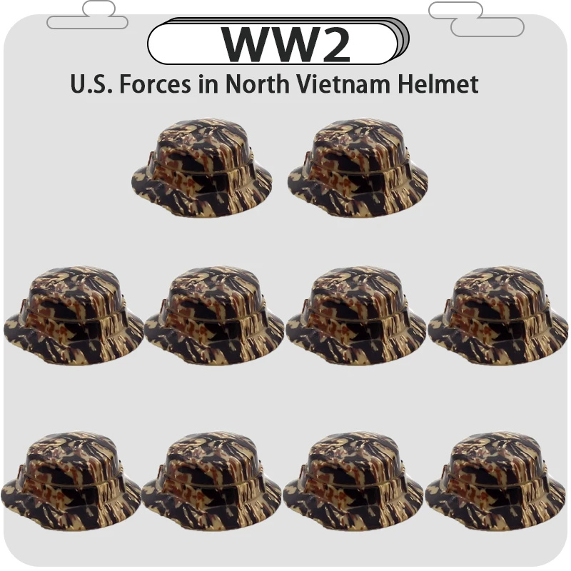 WW2 Militaire Accessoires Bouwstenen US Ranger Italië Duitse Britse Leger Soldaat Figuren Gun Helm Bakstenen Verjaardagscadeautjes