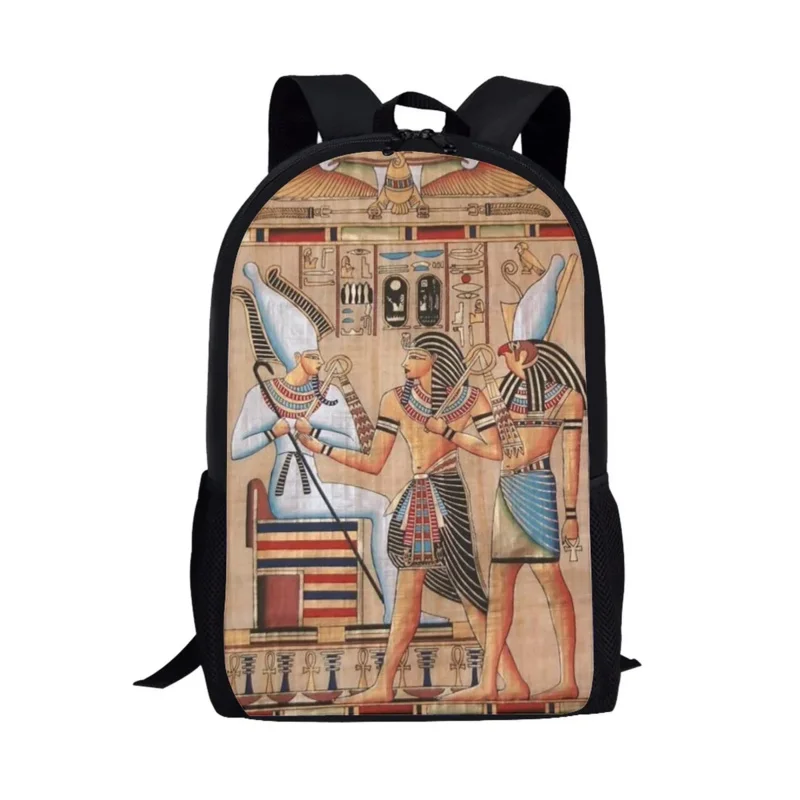 

Egyptian Pharaoh Art Print Students School Bag Girls Boys Backpack Women Men Casual Travel Rucksacks Teenager Daily Backpacks