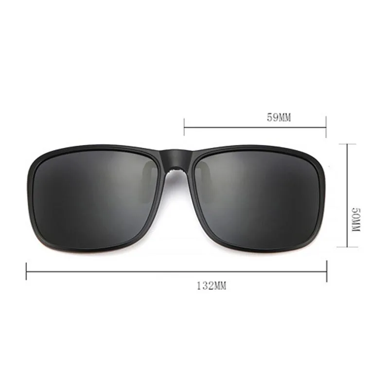 Sunglasses Clip for Men and Women Flip Up Polarized Sun Glasses Driving Night Vision Clip-on Style Fishing Cycling Eyewears