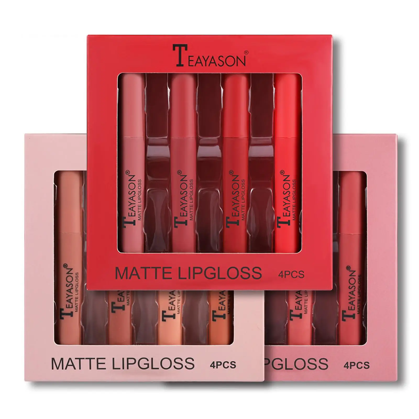 Set di rossetti liquidi Matte Waterproof Velvet Gloss Liner per labbra nude per trucco professionale da donna