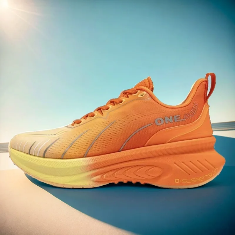 2025Men's Shock-Absorbing Marathon Running Shoes Outdoor Large Size Breathable Lightweight Stable Supportive Sports Shoes ONEMIX