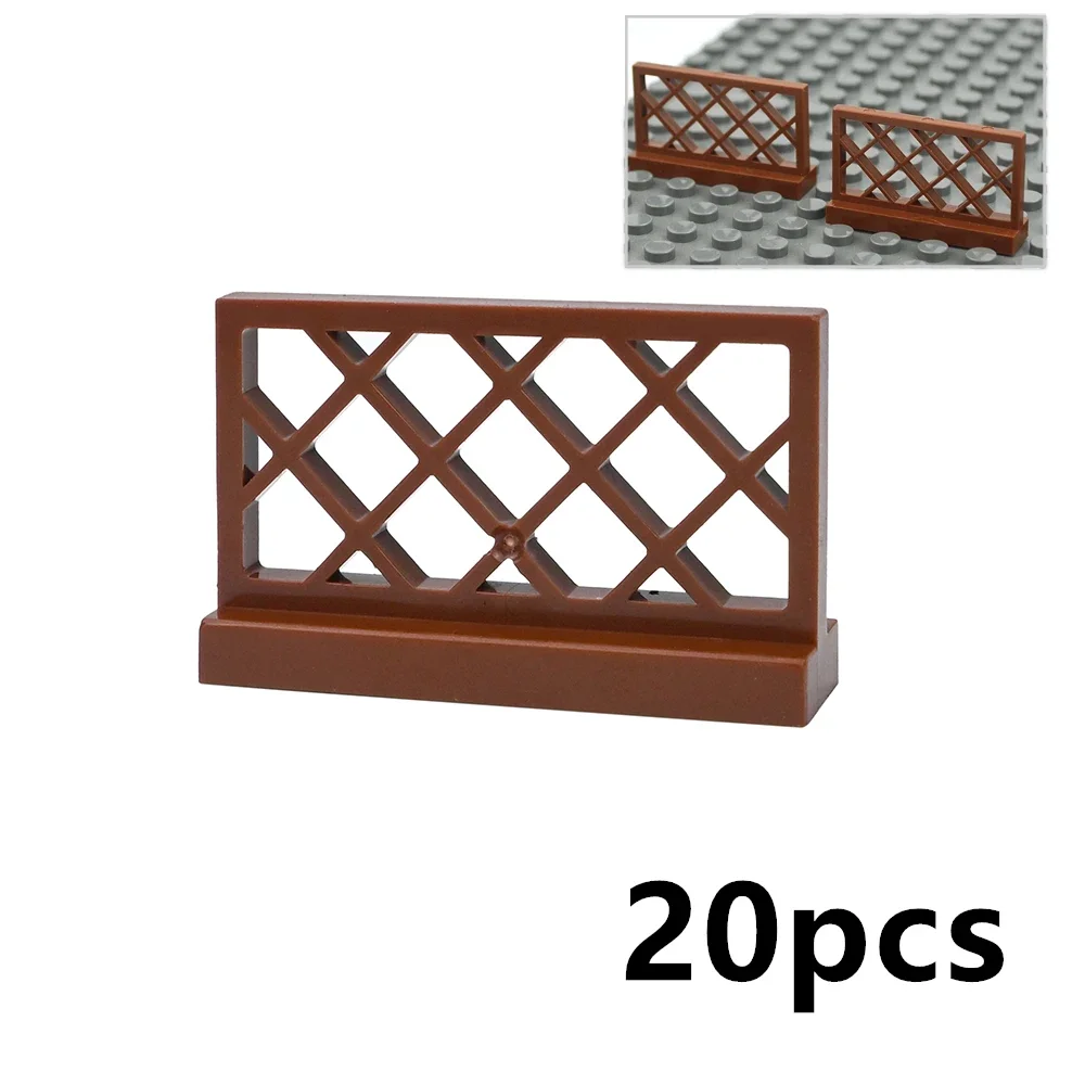 DIY Haus- und Gartengeländer, Zaun, Treppenteil, Latten, Baustein, Enlighten-Ziegel, kleine Partikel, Straßenansicht, kompatibel mit 6020 30134 – Detail 8