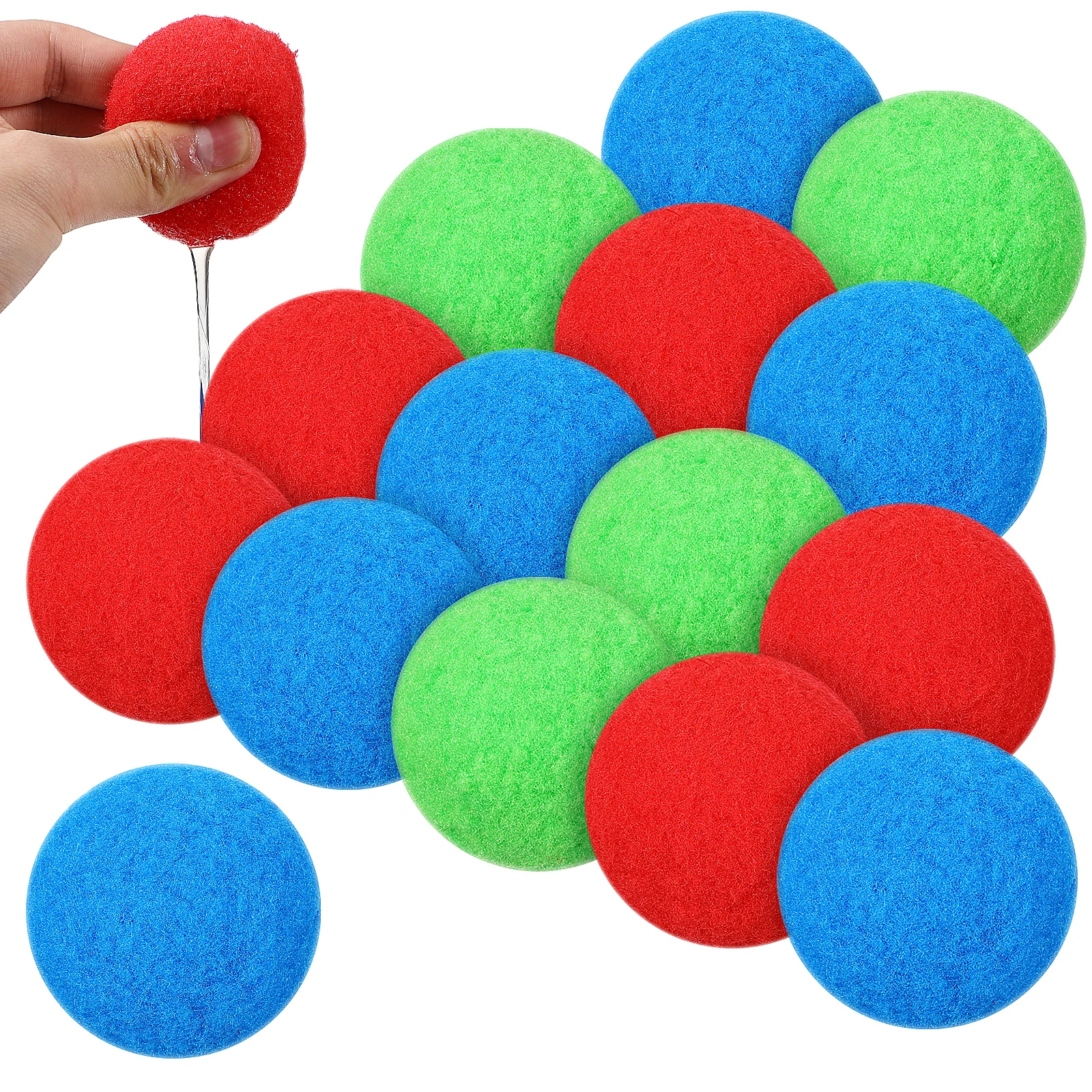 

50 Pcs 3 Colors 5cm Soft Sponge Swimming Pool Toys Reusable Pool Ball Toys Balls Balls