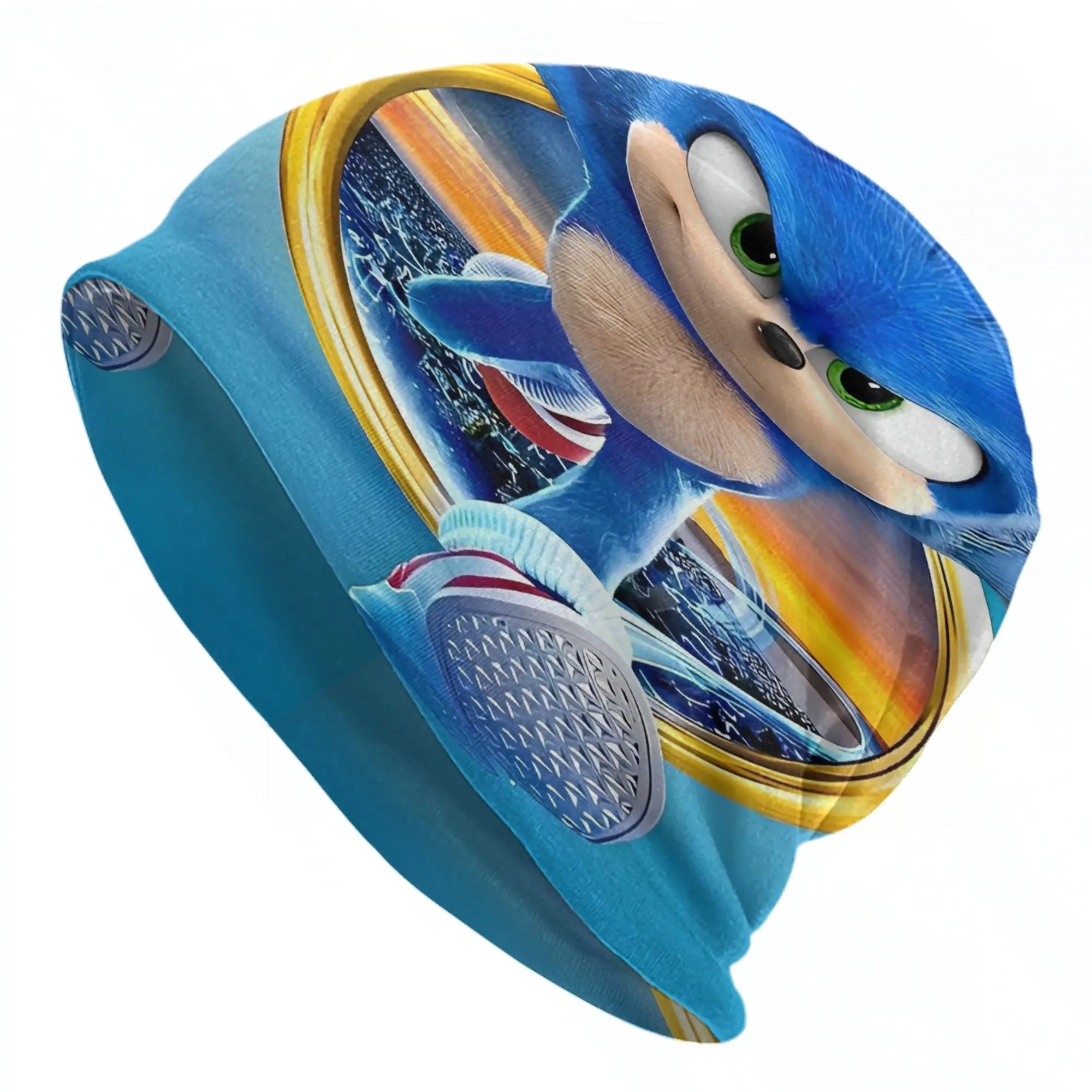 Sonices Cartoon Game Bonnet Hats  Skullies Beanies Men Women Cute Elastic Beanie Hats Spring Hippie Graphic Caps
