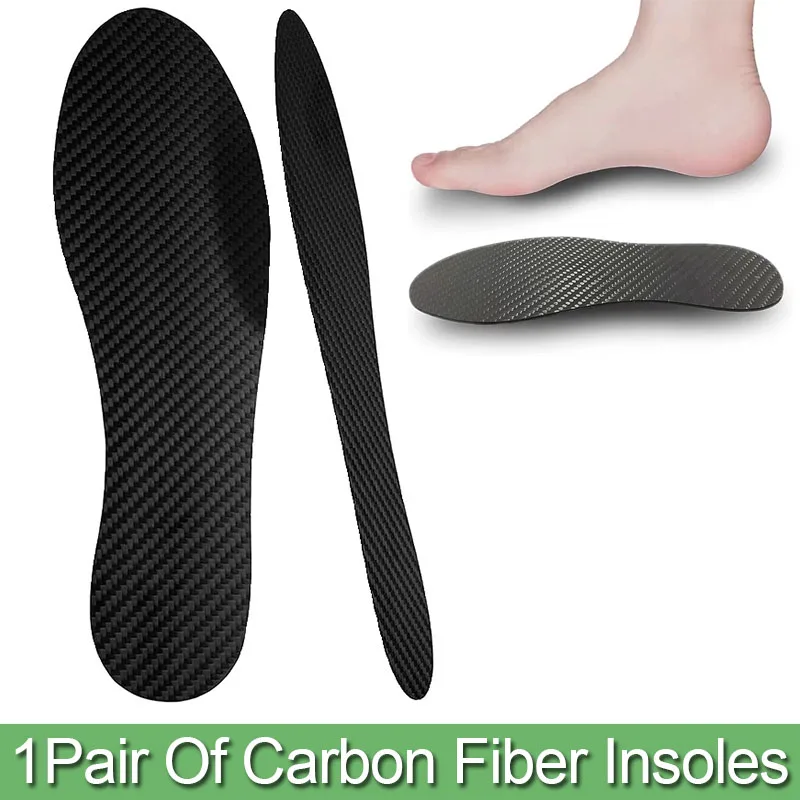 1.2mm Carbon Fiber Shoe Inserts for Man Woman Basketball Football Hiking Sports Insole Orthotic Shoe Stiffener Insert