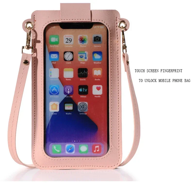 Leisure and Fashion cellphone bag with Screen-Touch Design Crossbody Shoulder Bags for Cards and cellphone Women's Wallets