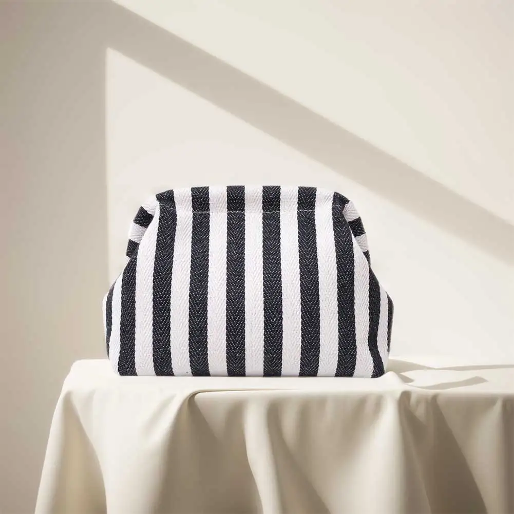 

Летний пляжный клатч для женщин, полосатый кошелек с рюшами и облаками, вечерняя сумка с цветными блоками, сумка-хобо для путешествий, вечеринки, выпускного вечера