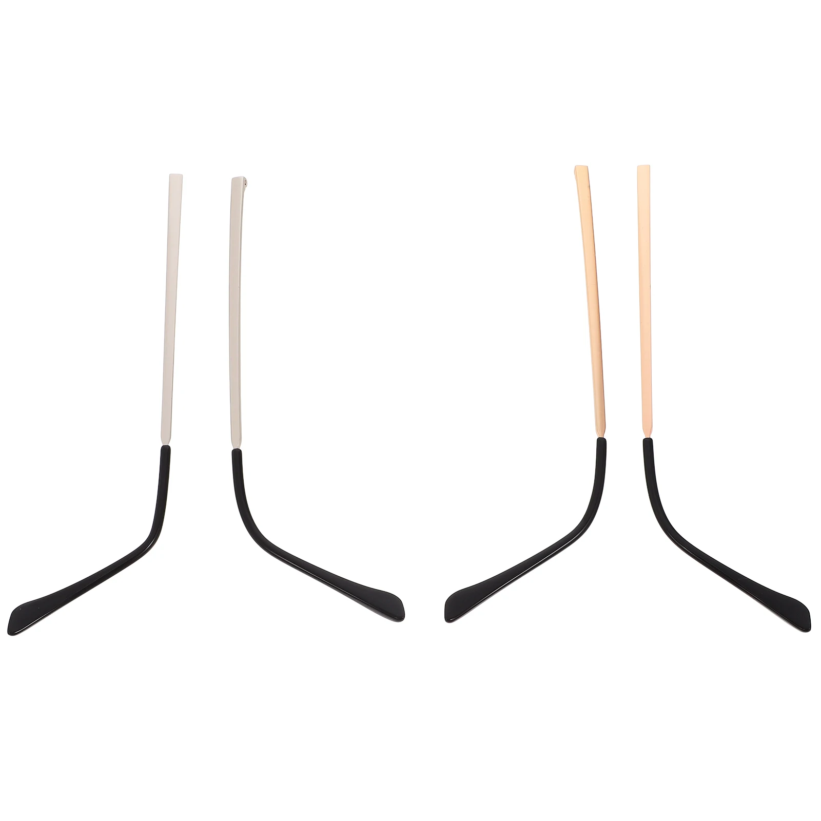 

2 Pairs Glasses Arm Replacement Legs Accessories Silver Gold Eyewear Replacement Parts Temple Repair Sunglasses Reading