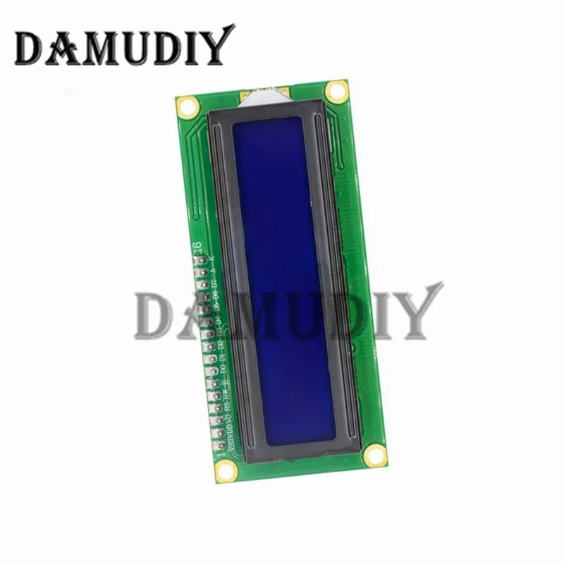 LCD1602+I2C Modul Blau/Gelb Grün Bildschirm 16x2 Zeichen LCD Display PCF8574T PCF8574 IIC I2C Schnittstelle 5V für Arduino