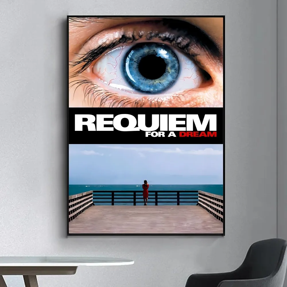 Requiem for A Dream Poster Prints Wall Painting Bedroom Living Room Wall Bar Restaurant Sticker Small