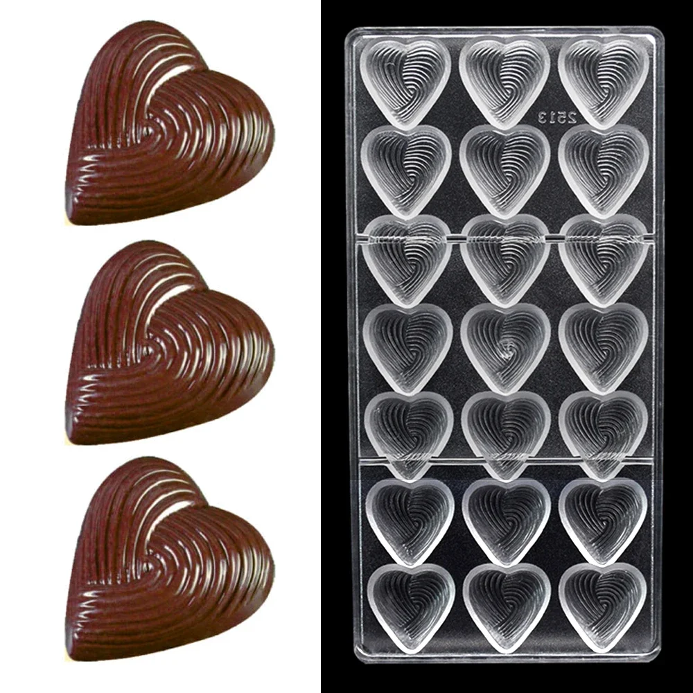 1 Stück Schokoladenformen Polycarbonat Herz Mutter Valentinstag Schokolade Süßigkeiten Süßwaren Backen Gebäck Utensilien