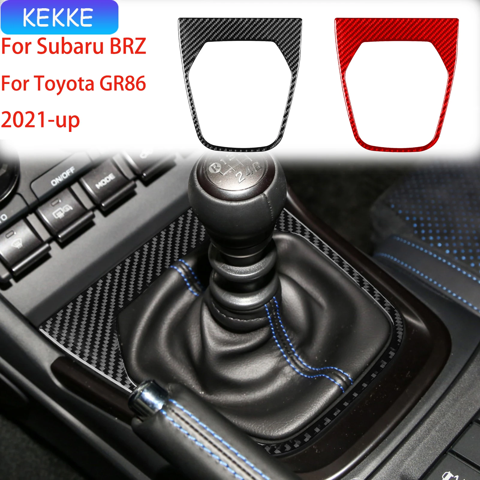 

For Subaru BRZ/ For Toyota GR86 2021-up Carbon Fiber Decal Gear box Interior Decorative Stickers