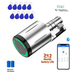 Euro Half Cilinder Auto Smart Lock Beveiliging Keyless Access TTlock APP Controle voor Deurdikte 30-70mm Deur
