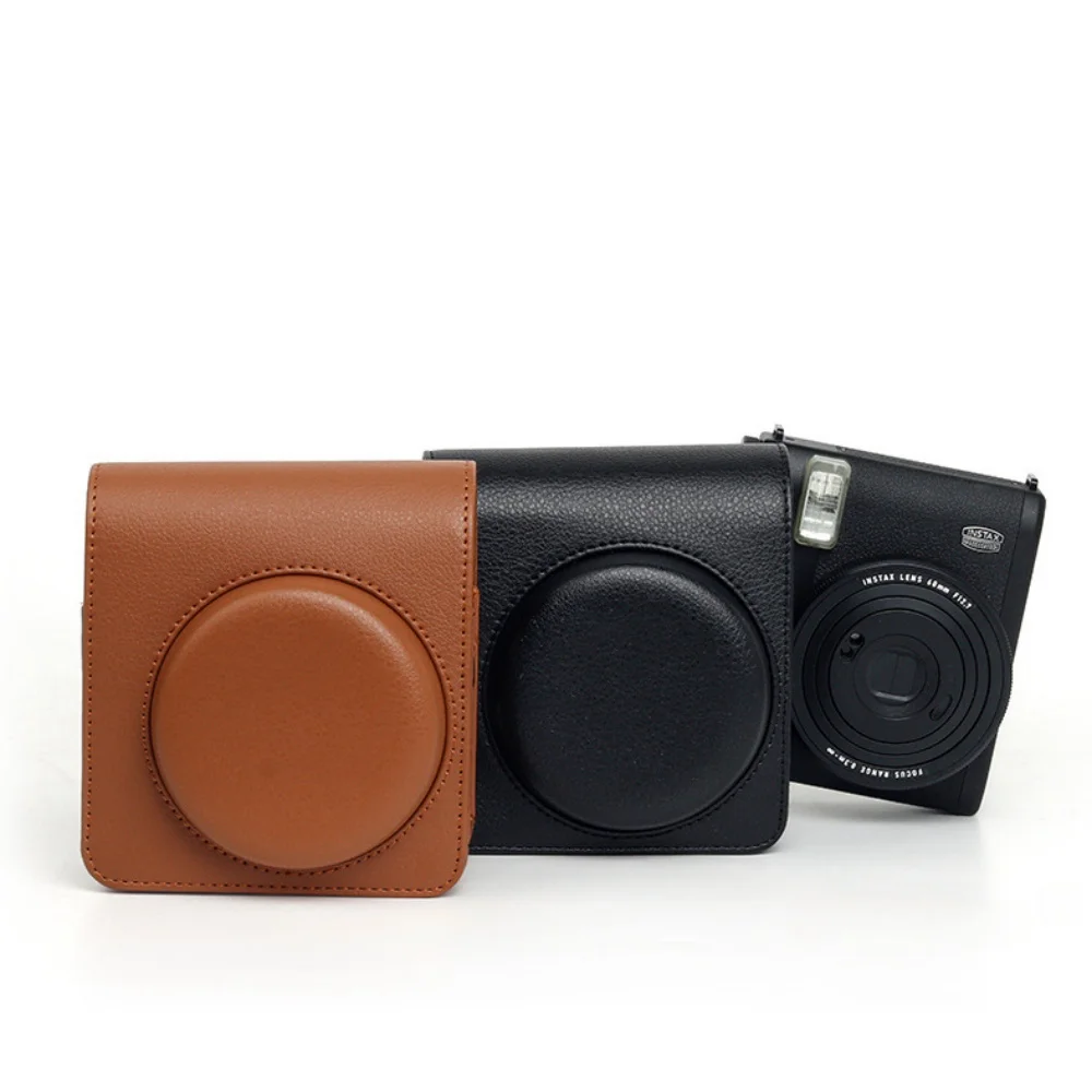 PU Leather Portable Case Storage bag Cover With Adjust Shoulder Strap Camera Bag For Instax mini 99 Instant Camera Accessories