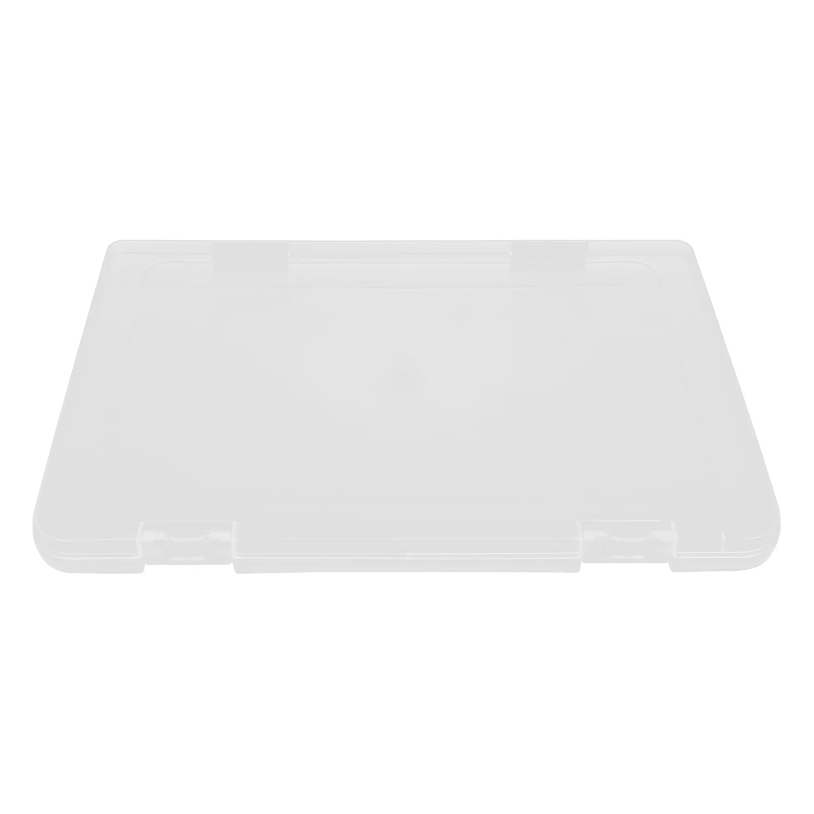 

Lightweight File Box Transparent Plastic Document Organizer for Papers Files Certificates Easy to Carry Multi-Function Household