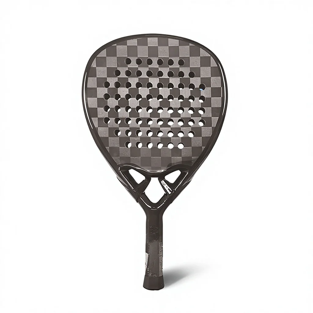

Carbon fiber material 3K padel racket for intermediate players, balanced control and striking power, full private label custom p