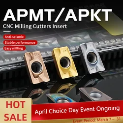 APMT/APKT1135 1604 1605 KT9125 H01 YZ735 YZ7800 high-quality carbide inserts APMT CNC lathe parts tool milling inserts CNC Tools