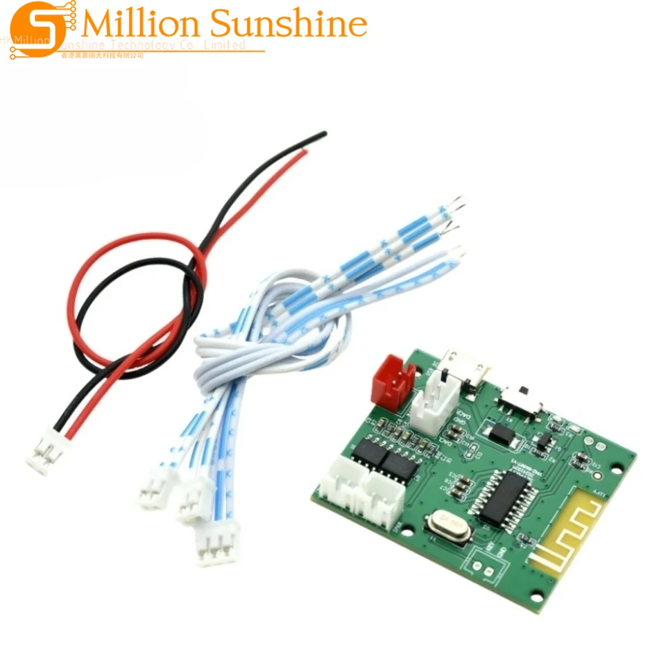 TWS Bluetooth 5.3 Power Amplifier Board 5W+5W 3.7V 5V Miciro USB True Wireless Stereo Module for Car Home Speaker Subwoofer DIY