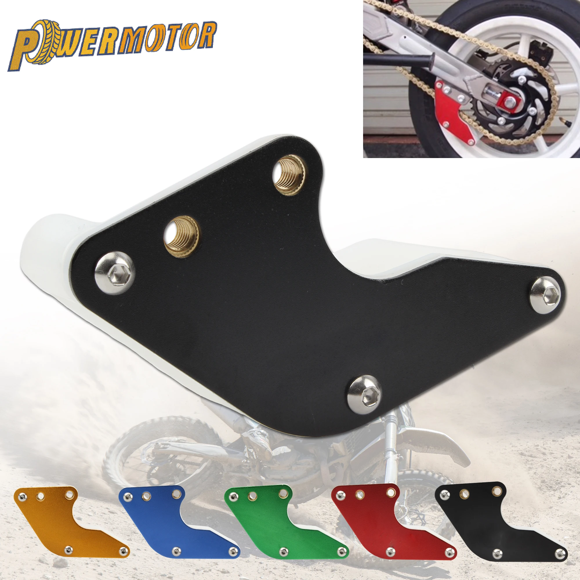 

Универсальный мотоциклетный слайдер цепи, направляющий ролик с ЧПУ, алюминиевый сплав для грязевого велосипеда, питбайка, мотокросса, защитные аксессуары для езды