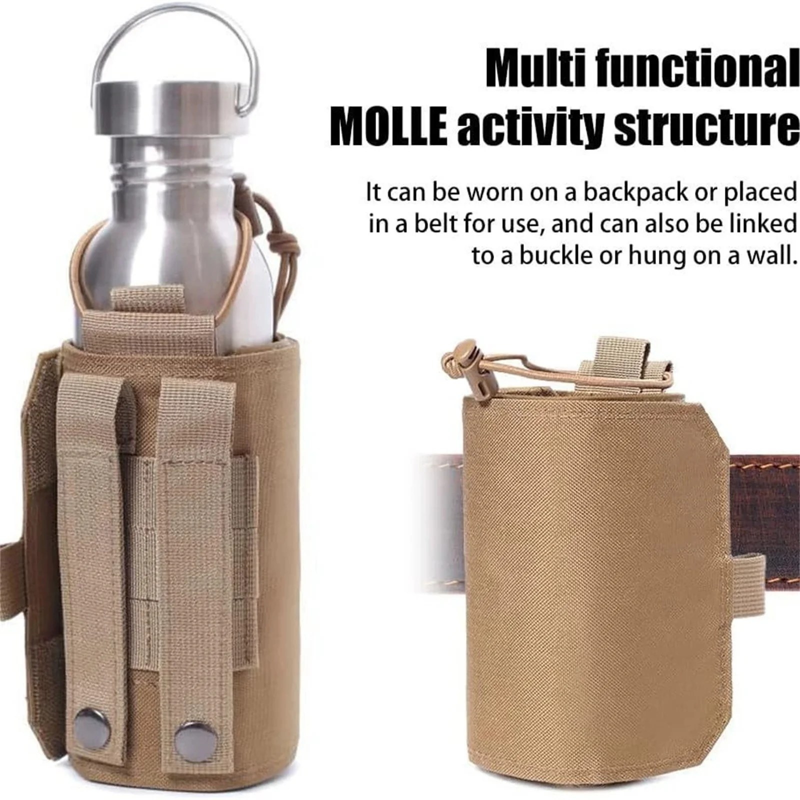 جديد في الهواء الطلق غلاية الخصر حقيبة المحمولة قابل للتعديل زجاجة ماء الحافظة الخصر حزمة للتخييم في الهواء الطلق المشي لمسافات طويلة الصيد والسفر