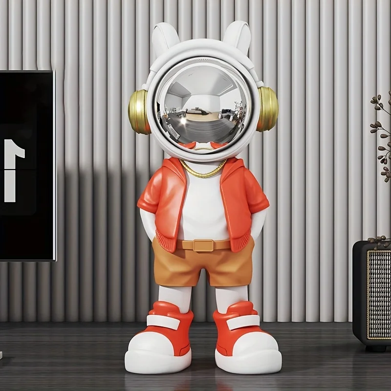 [Customer Favorite] Classic Astronaut Statue - Resin Space Explorer Desktop Decoration, Suitable For Bedroom And Living Room,