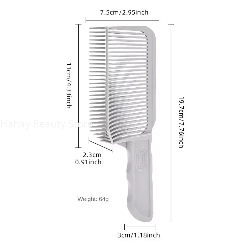 Fading Comb Professional Barber Clipper Blending Flat Top Hair Cutting Comb For Men Heat Resistant Fade Brush Barber Accessories