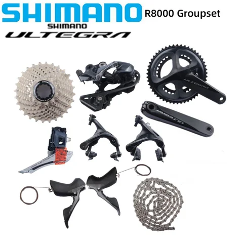 Shimamo Ultegra R8000 Groupset 2x11S FC Crankset HG601 CN Chain BBR60 ST-R8000 Shifter BR-R8000 CS-R8000 FD-R8000 For Road Bike