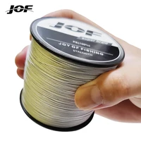 Línea de Pesca JOF PE de 300M 500M 1000M, 8 Hilos, Resistente al Desgaste, Multifilamento, Trenzada, 20LB-100LB