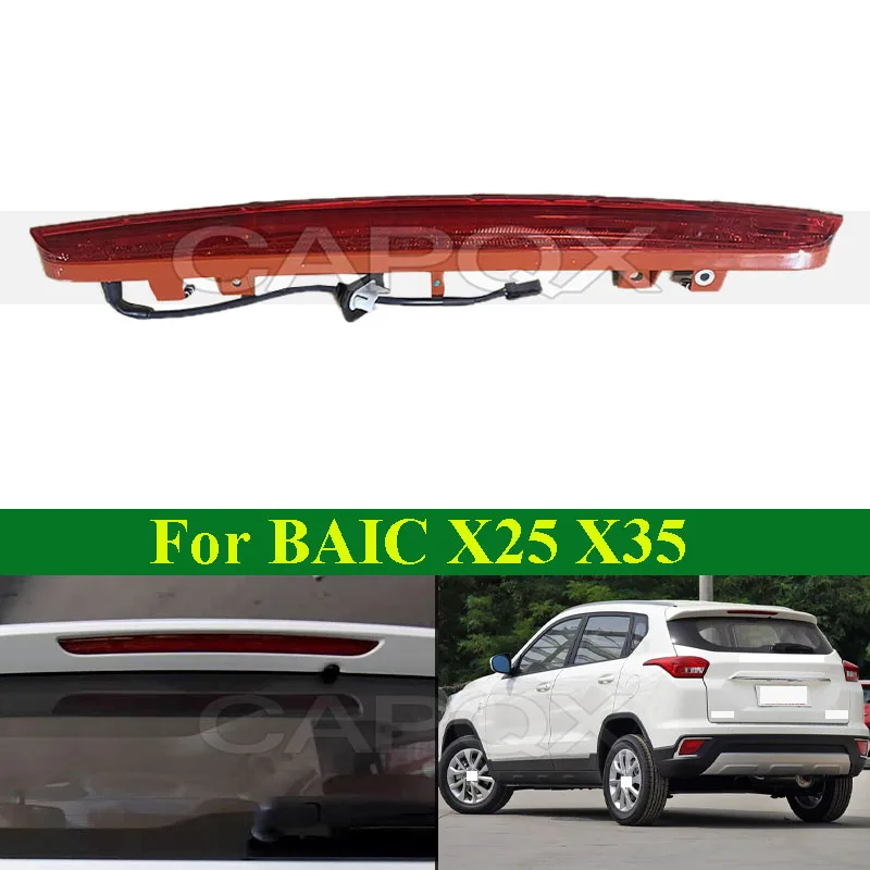 

CAPQX High Mount Brake Light For BAIC X25 X35 Rear Warming Fog Lamp Additional 3rd High Brake Light