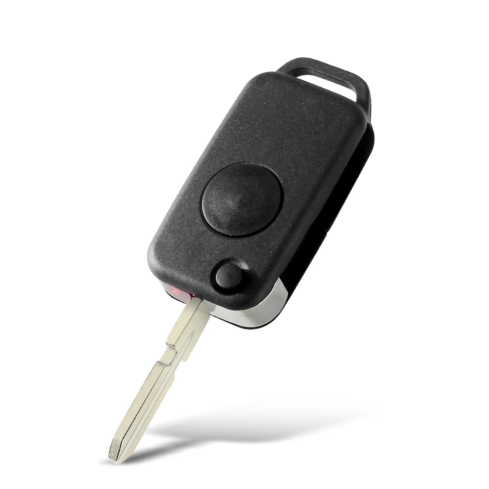 KEYYOU 1 Button Flip Folding Keyless Entry Remote Key Fob Case Shell For Mercedes Key For Benz C E S ML SL ML55 AMG S500 SL500
