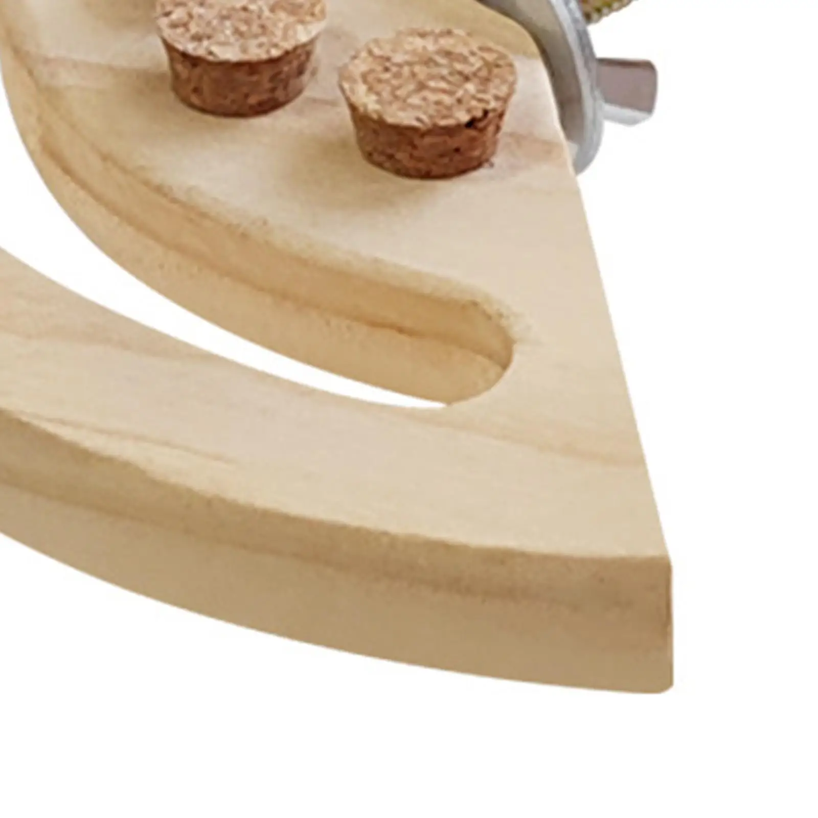 Bird Perch Platform Sturdy Wood Parrot Training Stand Chewing Toy Grinding Stick Cage Equipment for Finches