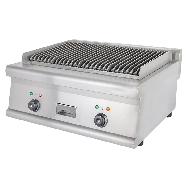 STLFCommercial Iron Environmentally Friendly Smokeless Electric Grill Stainless Steel Easily Cleaned Indoor/Outdoor Use Small BB
