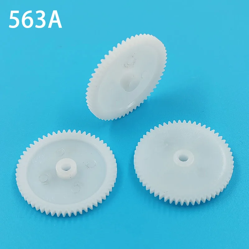 563A 0.5 M 29 MM GEAR Modulaire 0.5 56 Tanden 3mm Gat Plastic Gear Wiel Speelgoed Accessoires 10 stks/partij