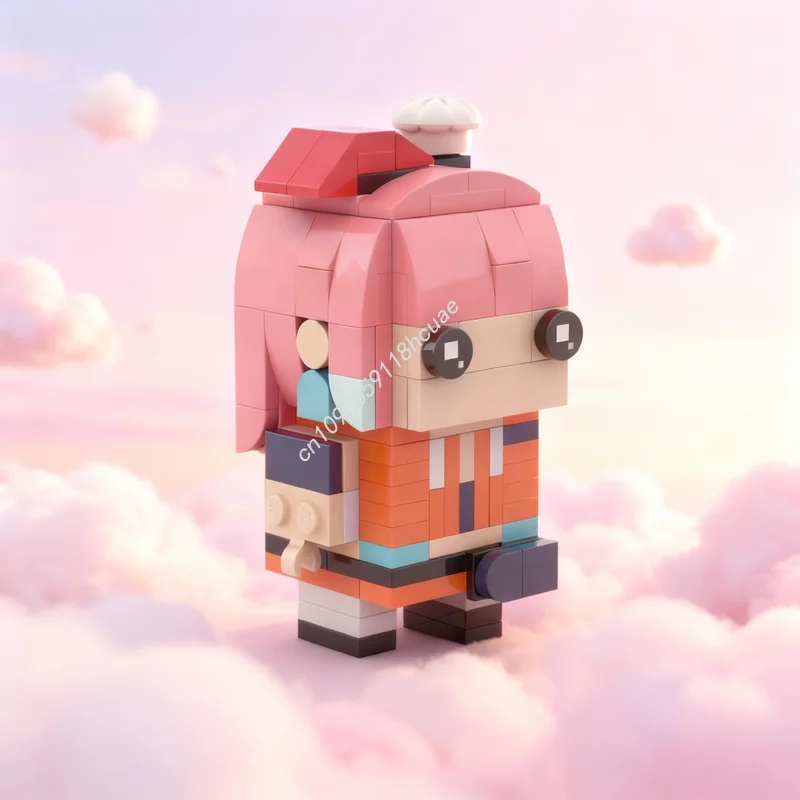 161 Piezas MOC Takanashi Kiara Brickheadz, Bloques de Construcción de Modelos, Regalos para Festivales, Arquitectura, Juguete DIY, Idea Creativa, Educación