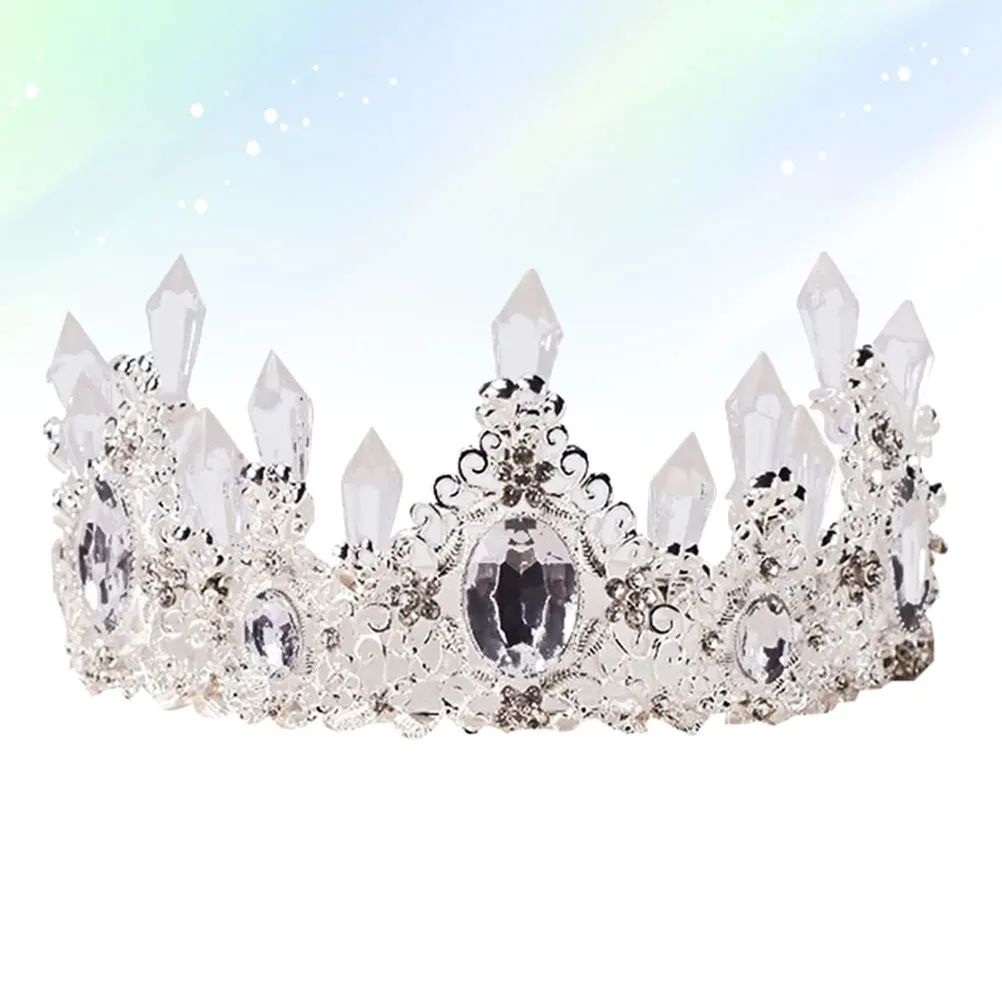 

Design Crystal Crown Delicate Cake Topper Birthday Wedding Party Decoration Accessories Elegant Cake Crown Ornament