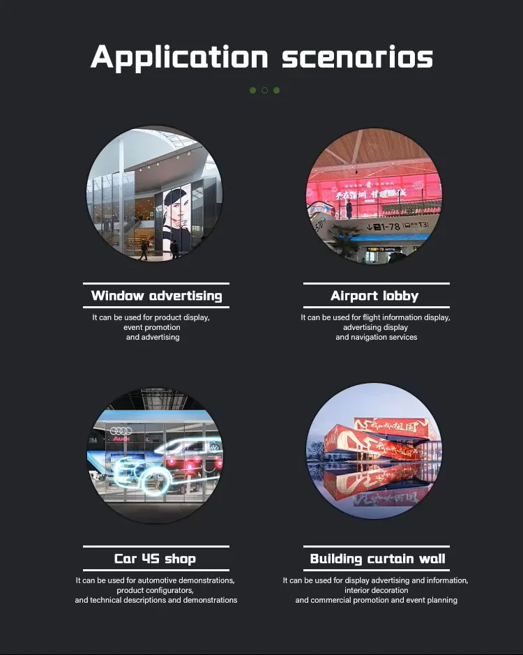 شاشة LED مرنة P3.9 داخلية مع محرك LED متكامل عالي الشفافية لشاشة ثلاثية الأبعاد لمتجر البيع بالتجزئة